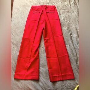Red wool fully lined Banana Republic trousers; size 10L